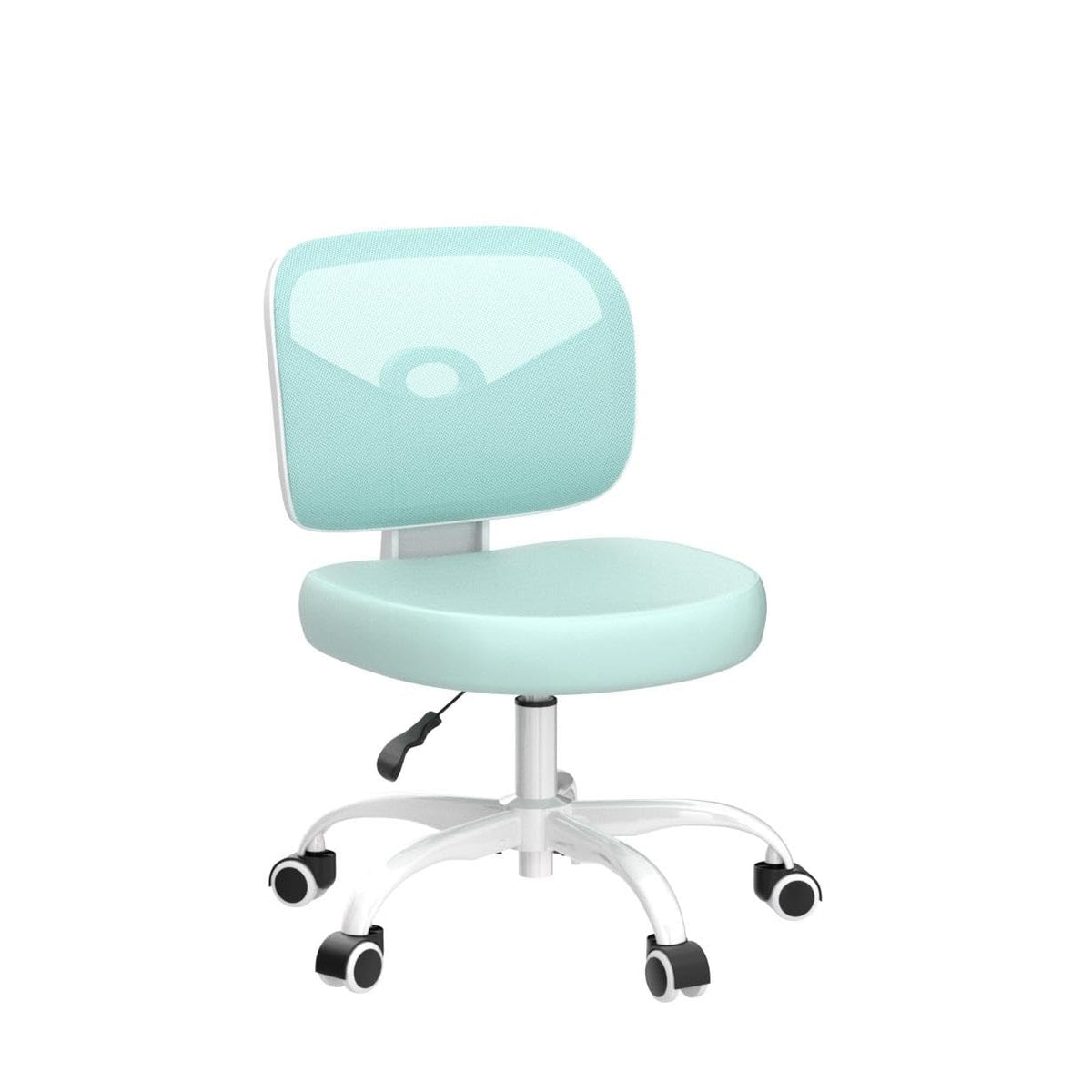 Primy Tall Drafting Desk Chair - Armless, Adjustable Height, Mesh Back, Rolling, Standing Desk Chair for Art Room, Office or Home (Black)