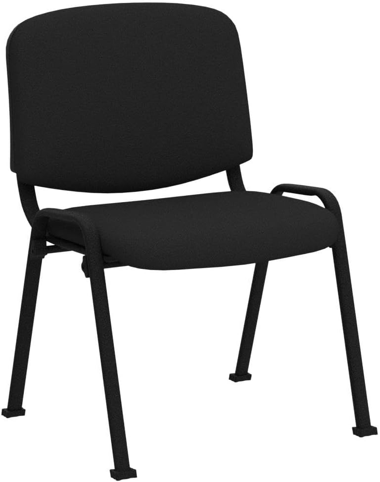 Casart 5 PCS Conference Chair Set W/Steel Frame,Ergonomic Design,Sponge Seat and Back,Stack Chair for Study Waiting Room Guest Reception Room Stackable Office Chairs Furniture Set
