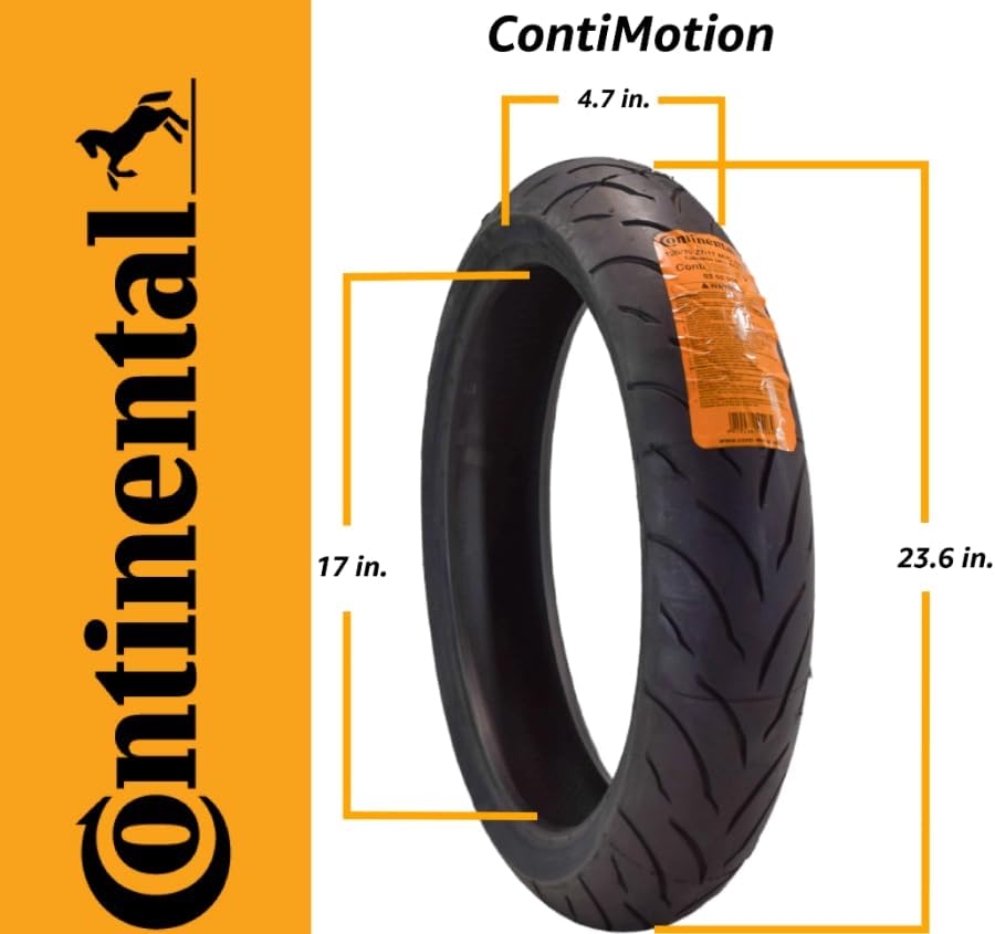 CONTINENTAL Conti Motion Motorcycle Tire Set 120/70zr17 Front & 190/50zr17 Rear 120/70-17 190/50-17