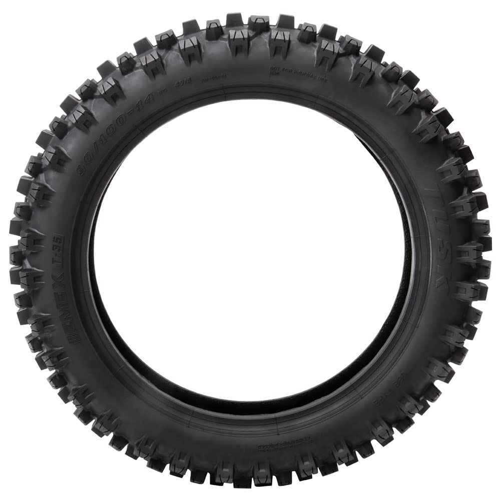 Tusk EMEX T-35 Soft/Intermediate Terrain Dirt Bike Front and Rear Tire Set â Front 80/100x21 & Rear 120/90x18 â Deep Tread Off-Road Trail Tires â Tube Type Motocross Motorcycle Tires