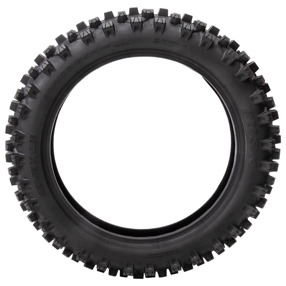 Tusk EMEX T-35 Soft/Intermediate Terrain Dirt Bike Front and Rear Tire Set â Front 80/100x21 & Rear 120/90x18 â Deep Tread Off-Road Trail Tires â Tube Type Motocross Motorcycle Tires