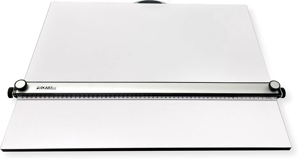 Proartek PK00015 Model PXB24 Portable Drafting Drawing Board 18" x 24"; PXB Series; Adjustable Aluminum Parallel Straightedge; Carry Handle; Architecture Tool for Students and Professionals