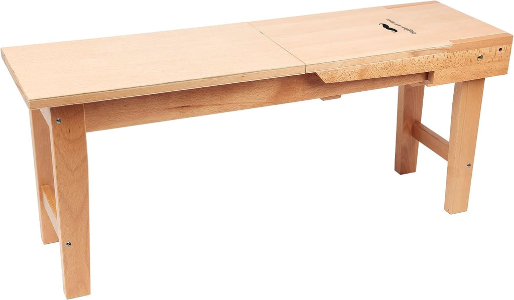 Creative Mark Belgian Art Horse - 40.25" x 11.38" x 17", Beechwood Drawing Bench and Easel with Sturdy Construction, Permanent Legs, 120/90-Degree Angles, Wooden Locking Pin, Built-in Storage