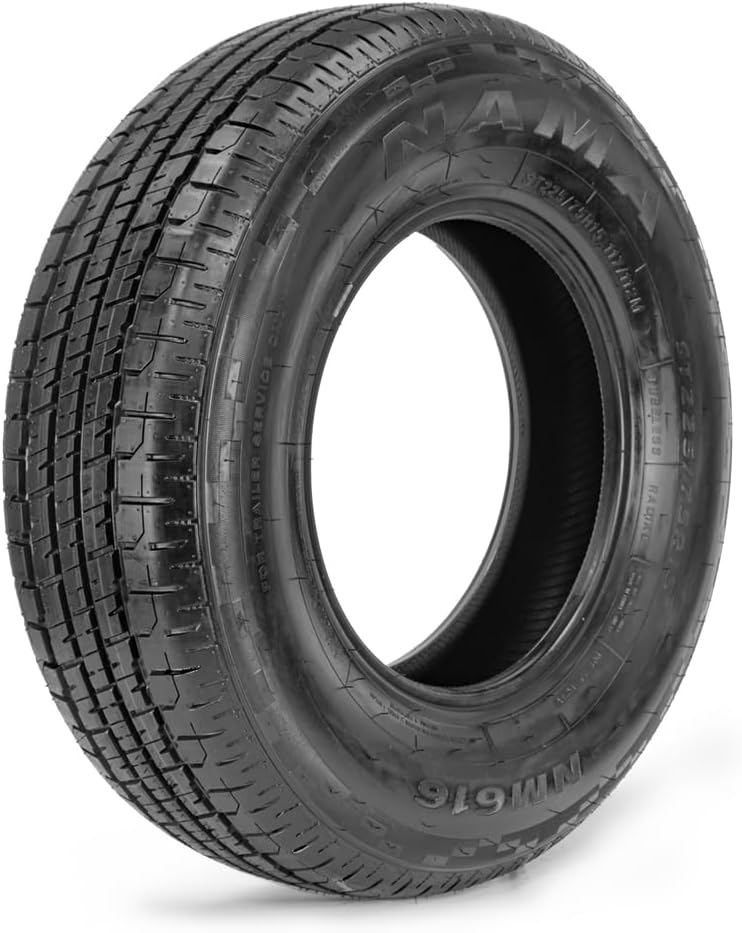 NAMA NM616 Set of 4 ST205/75R15 Trailer Tires, Load Range E 10 Ply Heavy Duty ST Tire Radial Trailer Tire