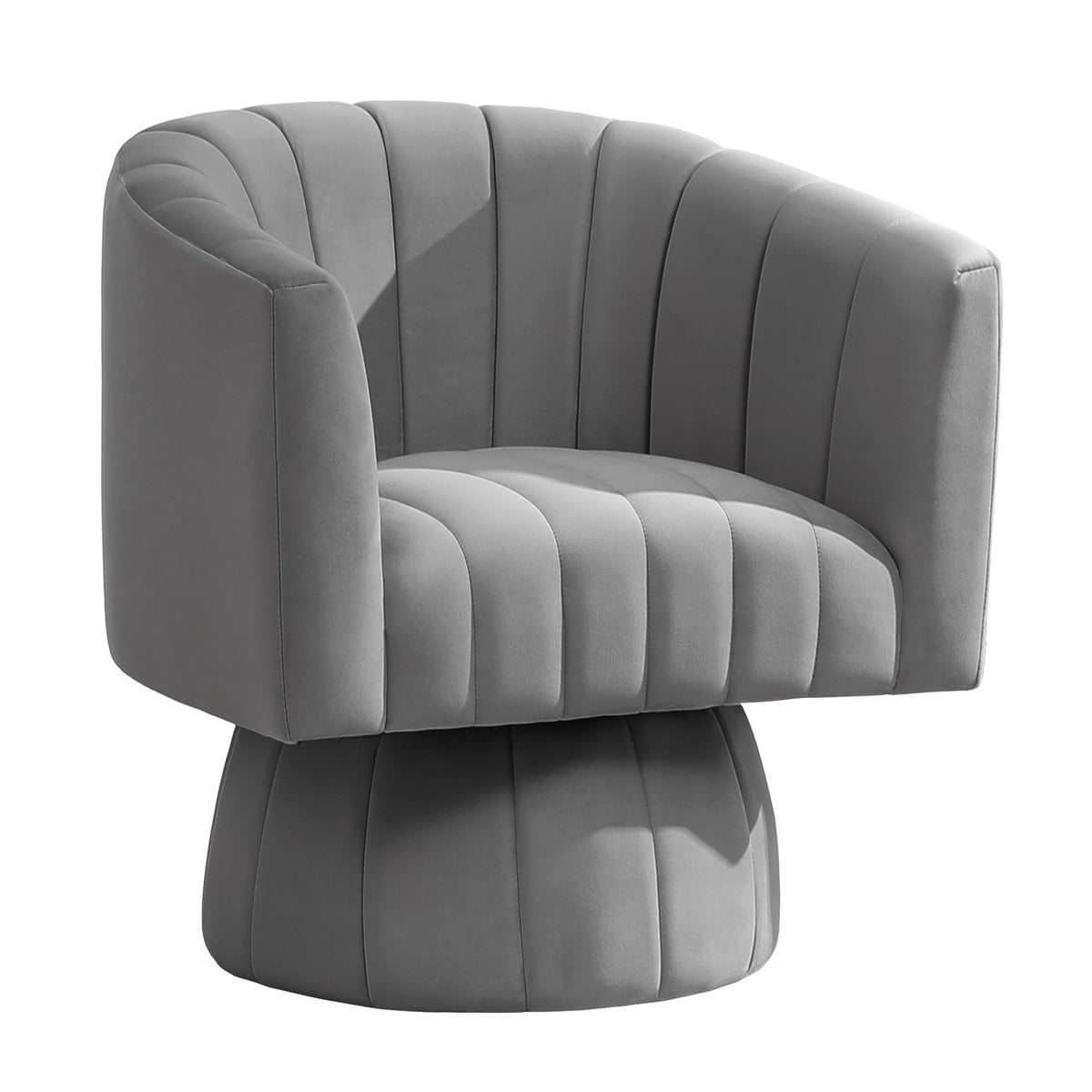 Swivel Accent Barrel Chair Set of 2, Cute Comfy Small Round 360Â° Arm Chair, Velvet Sofa Club Reading Chair for Living Room Bedroom Office Purple