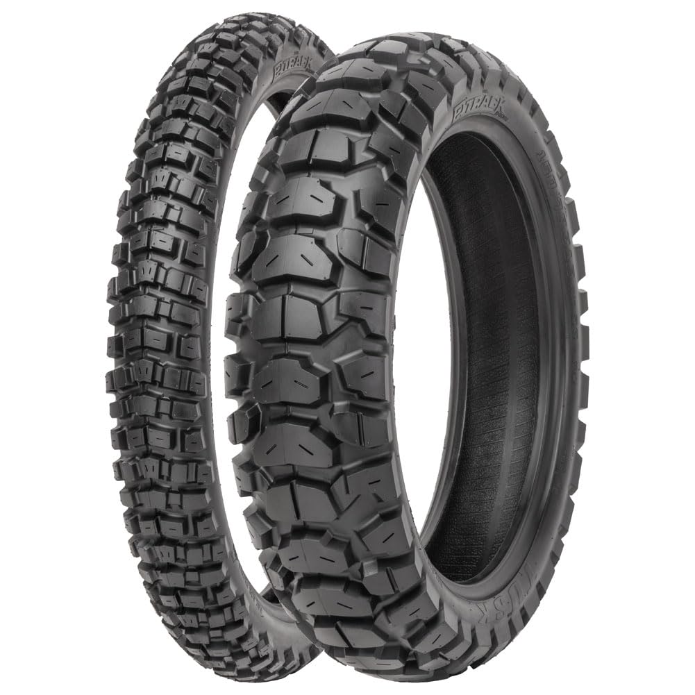 Tusk 2Track Adventure Motorcycle Tire Set â 90/90-21 Front & 130/80-17 Rear â Dual-Sport Off-Road Tires