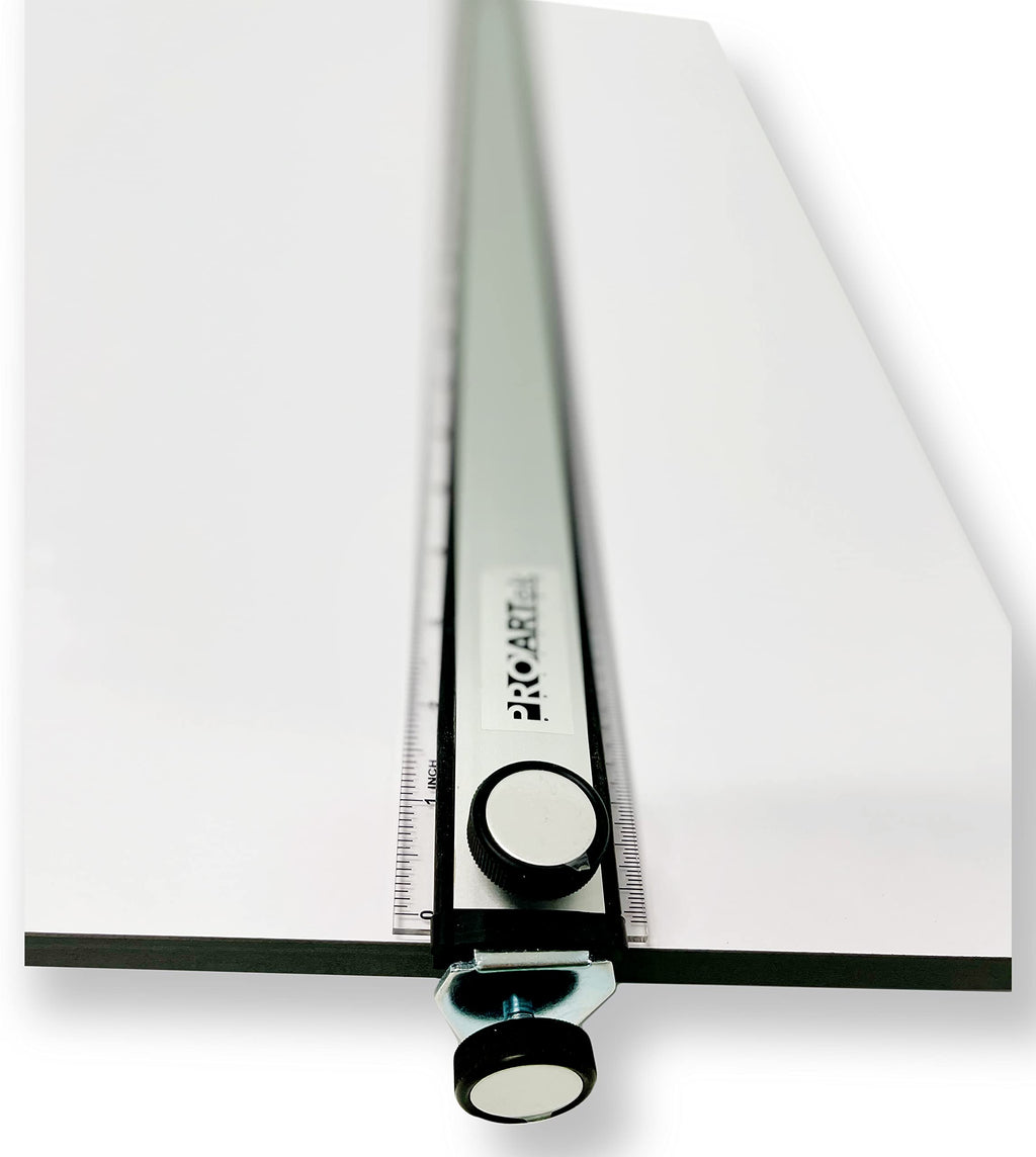 Proartek PK00015 Model PXB24 Portable Drafting Drawing Board 18" x 24"; PXB Series; Adjustable Aluminum Parallel Straightedge; Carry Handle; Architecture Tool for Students and Professionals