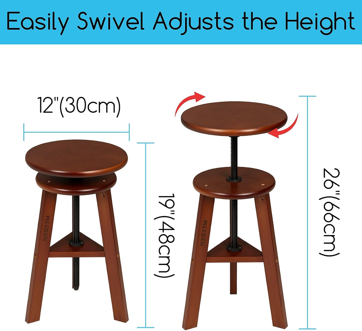 MEEDEN Vintage Drafting Table & Stool: 35.5" x 23.5" Art Desk and Stool Set