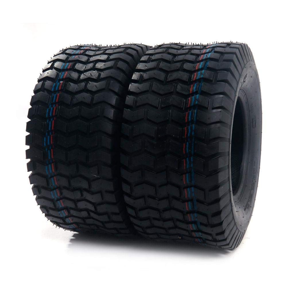 TUFFIOM 24x12.00-12 Lawn Mower Tires Set of 2, 6PR Turf Tire Lawn & Garden Tires for Garden Tractor Riding Mower, Tubeless