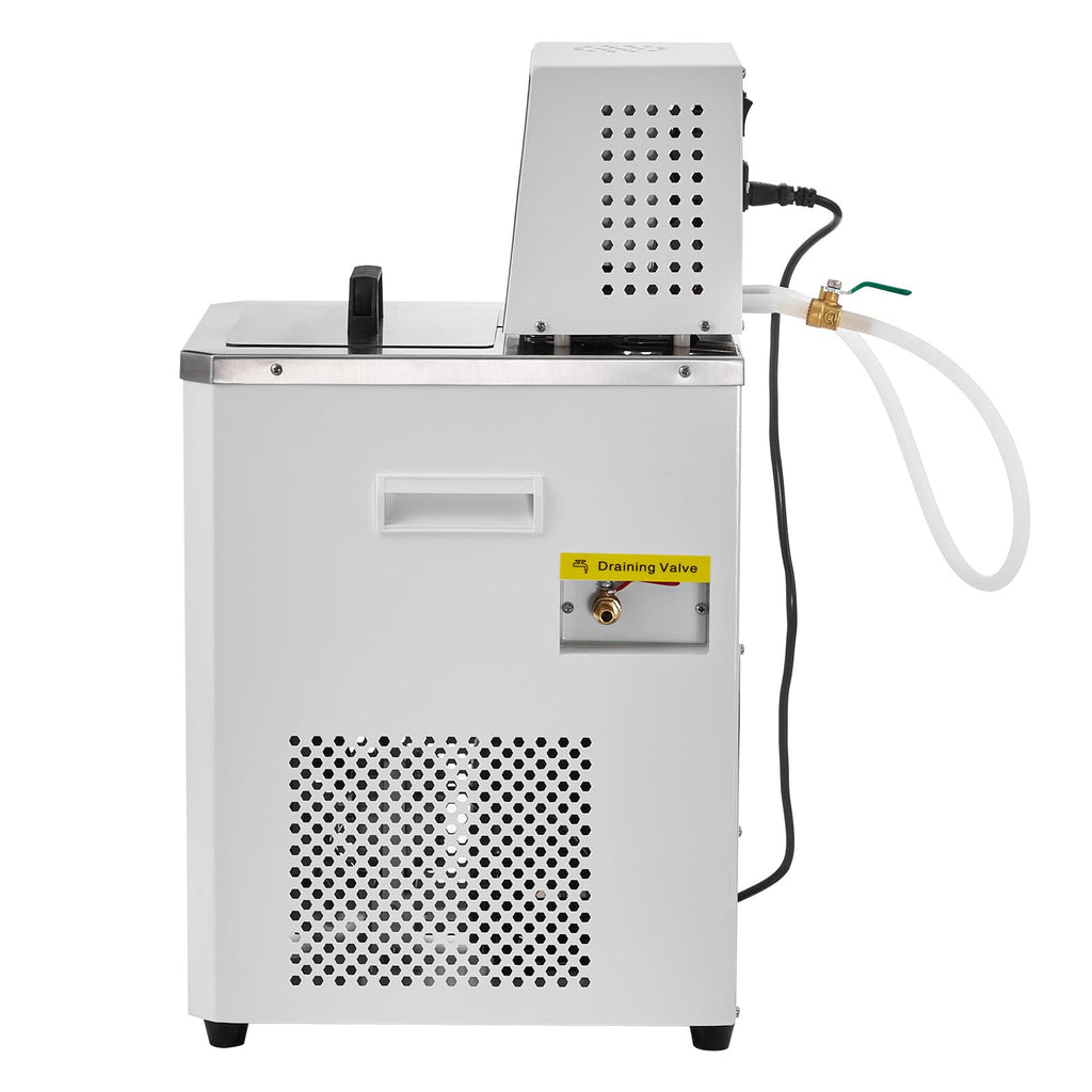 VEVOR Laboratory Chiller Circulator, -20â ~100â Circulator Pump Chiller, 6L Chiller Lab Low Temperature Cooling Liquid, LCD Display, 304 Stainless Steel Water Bath Recirculating Water Cooling