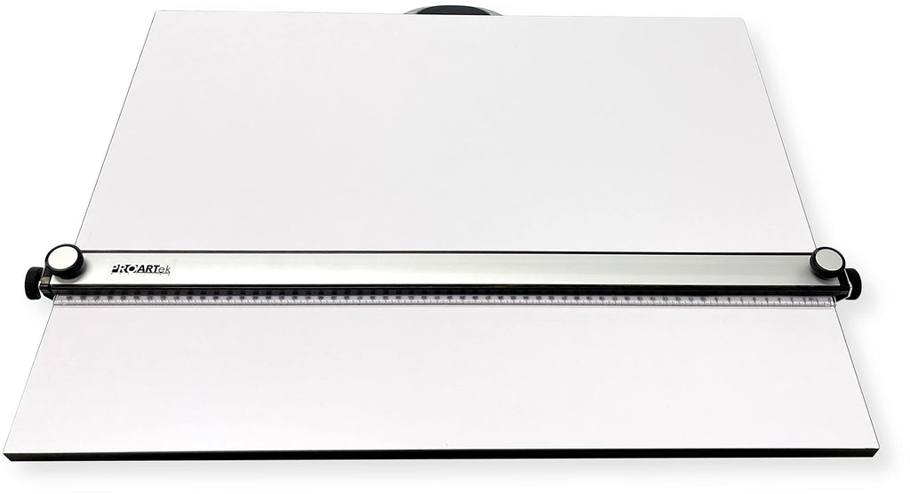 Proartek PK00015 Model PXB24 Portable Drafting Drawing Board 18" x 24"; PXB Series; Adjustable Aluminum Parallel Straightedge; Carry Handle; Architecture Tool for Students and Professionals