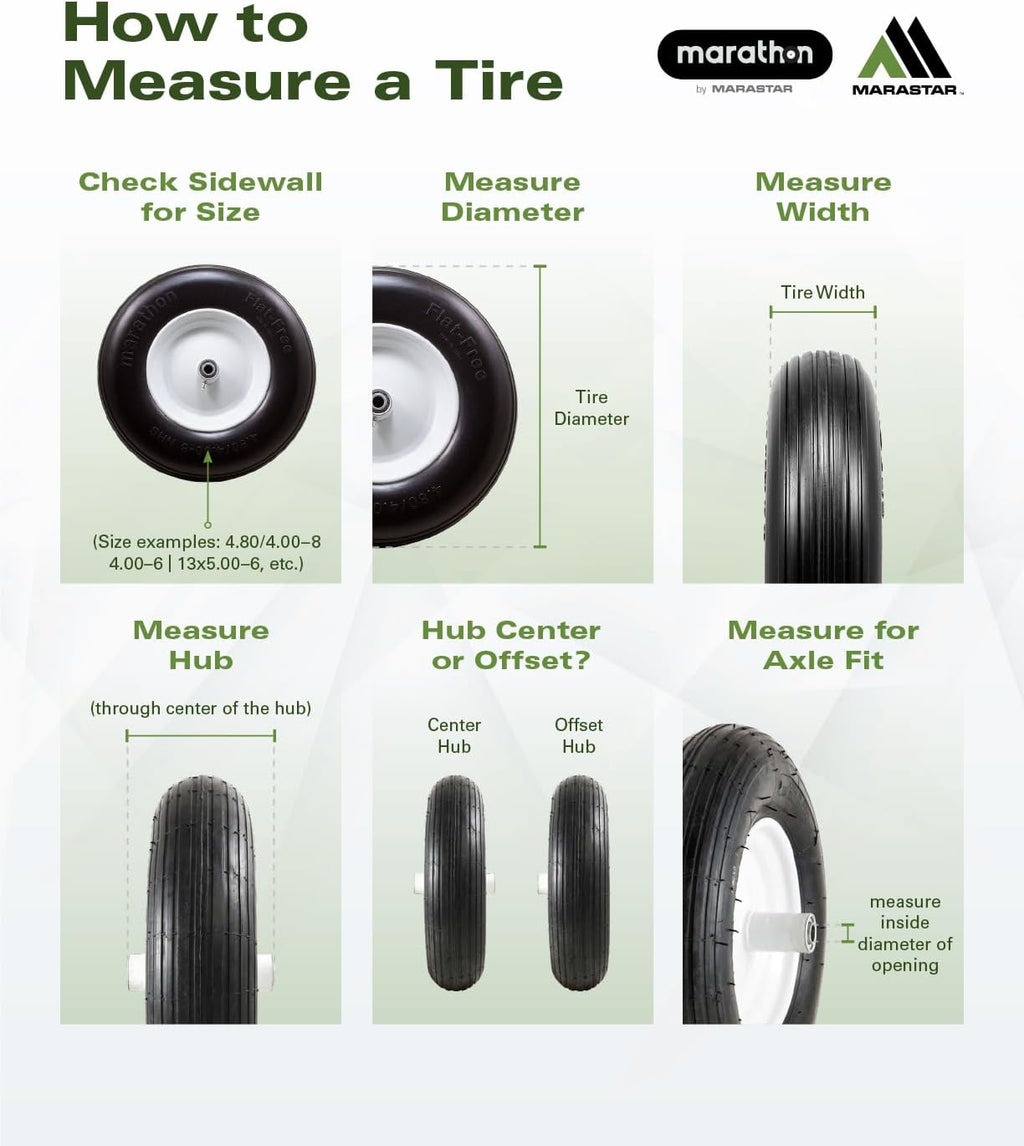 MARASTAR 21425 15x6.00-6 Tire and Wheel Assembly, Replacement Riding Lawn Mower Front Tires Compatible with 100 and 300 Series John Deere Riding Mowers, 2 pack
