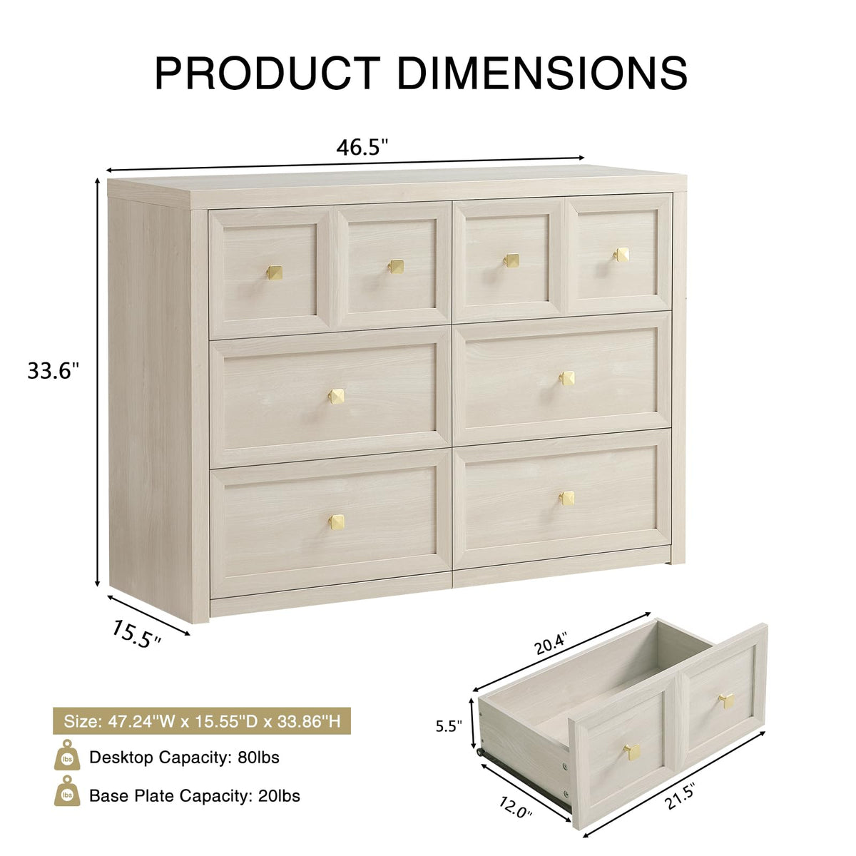 3 Drawers Nightstand Set of 2 W/Charging Station, 30.7" W King Size Bedside Table with 3 Drawers, Accent End Table W/Large Storage, Modern Wood Side Table for Bedroom,Office (2 Pieces, Gray Black)