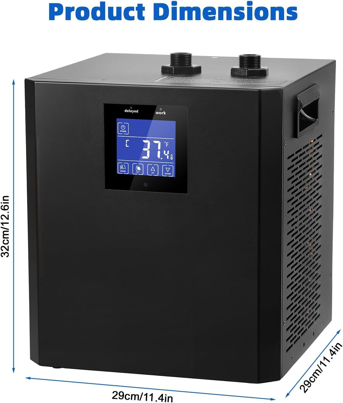 Cold Plunge Chiller,87 Gallon 1/3HP Ice Bath Water Chiller for Cold Plunge Tub, Water Chillers System with LED Display, Pump, Remote Control, Pipe, for Fish Tank Household Black
