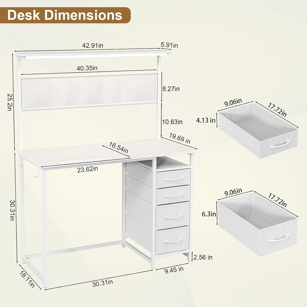 Drafting Table with Storage Drawers & Shelf Adjustable Tilting Art Craft Desk Drawing Painting Sketching Multifunctional Workstation for Home Office