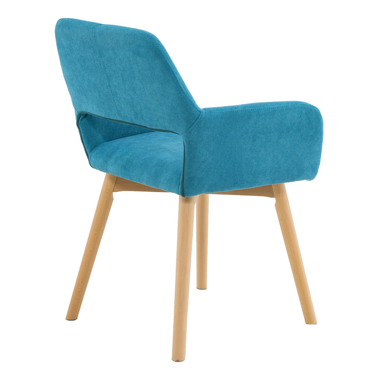 Mid Century Modern Dining Chairs Set of 2 & 4 & 6 Comfy Accent Chair Upholstered Kitchen Dining Living Room Chairs for Bedrooms Waiting Room Home Arm Desk Chair No Wheels (Beige, 2)