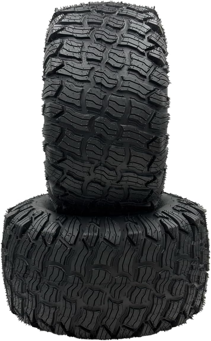 Set of 2 - Silver 20x10.00-8 Reaper Turf Wheel Assembly