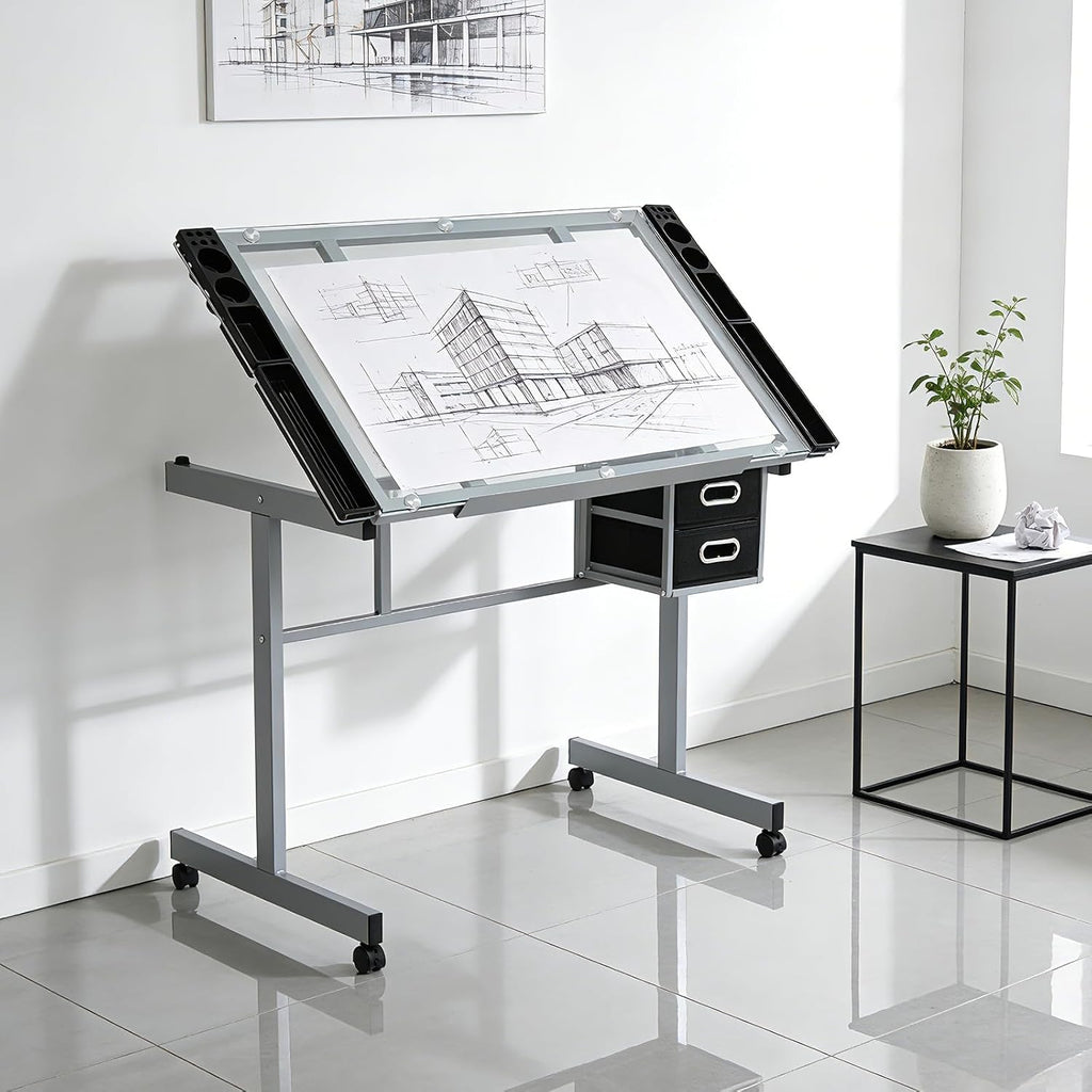 Magshion Drafting Table Adjustable Drawing Table