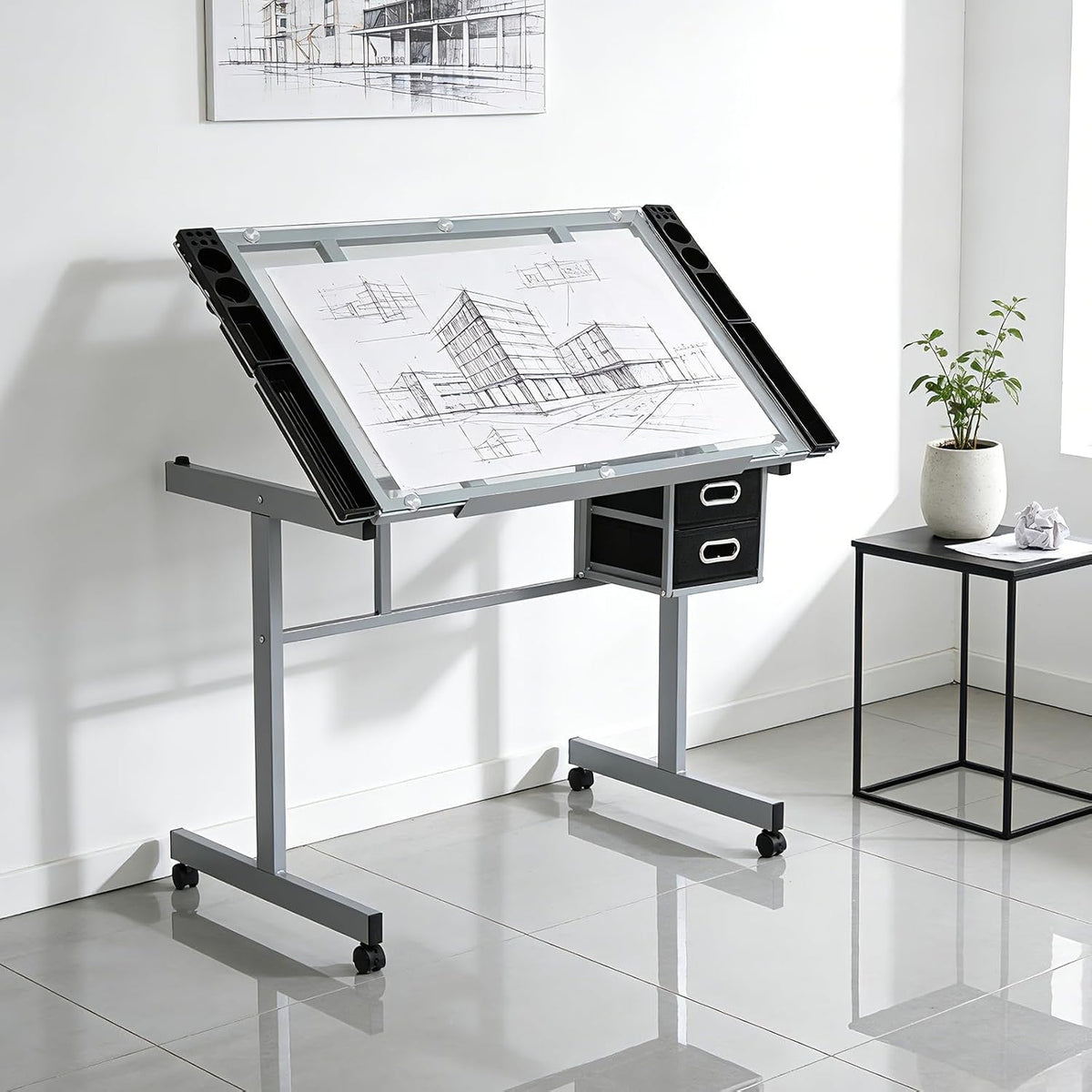 Magshion Drafting Table Adjustable Drawing Table