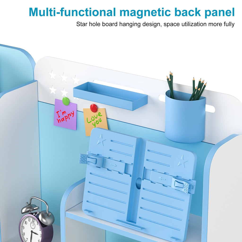 Kids Study Desk and Chair Set for 3-18 Years, Adjustable Height