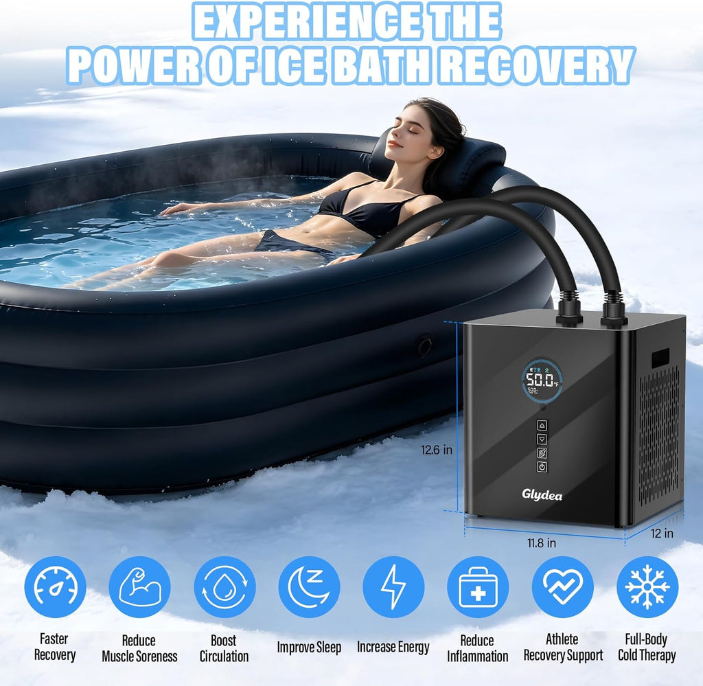 Ice Bath Chiller, 1/3 HP 330W Cold Plunge Chiller for Cold Therapy