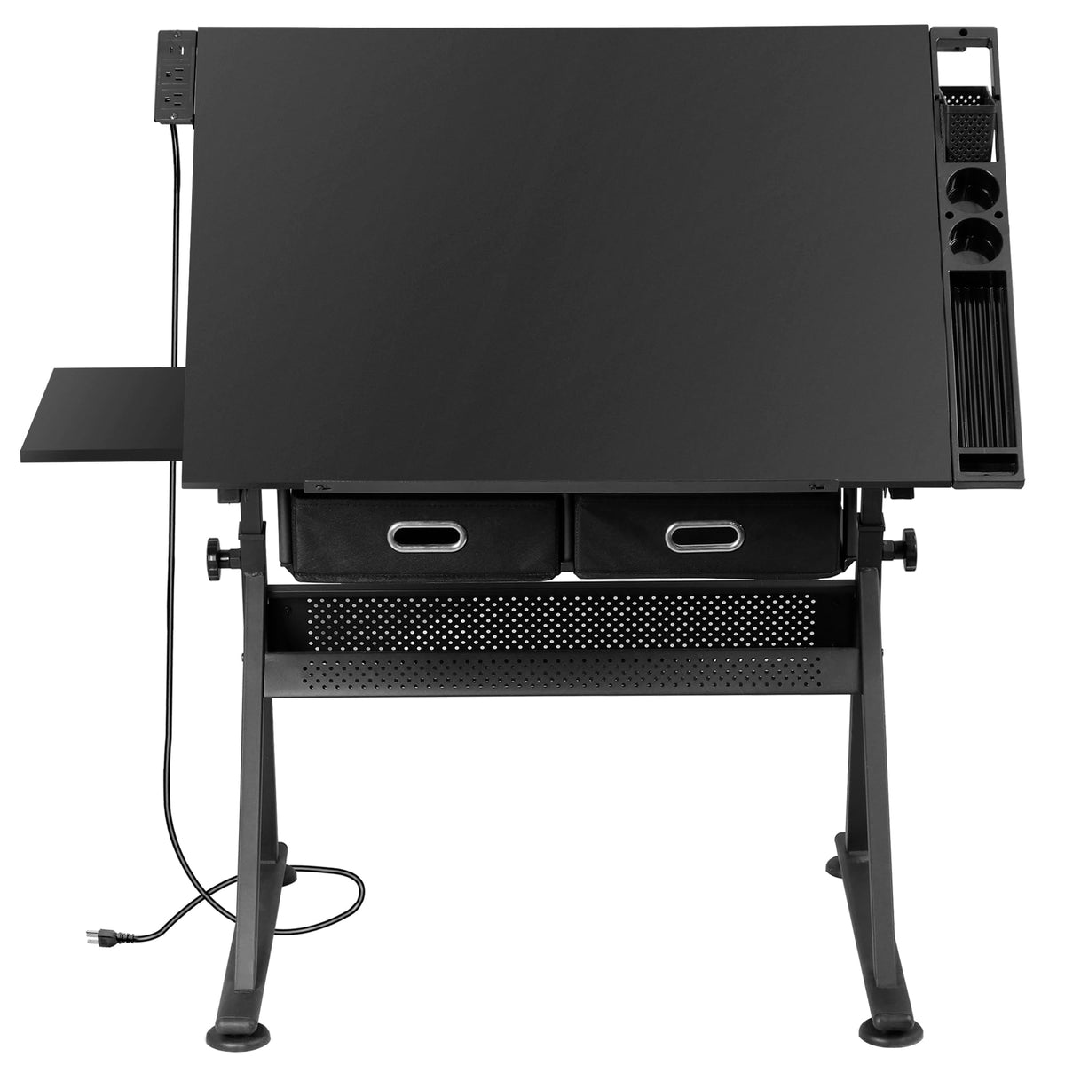 ZENY Adjustable Drafting Table with Stool Tilting Drawing Desk Artist Table