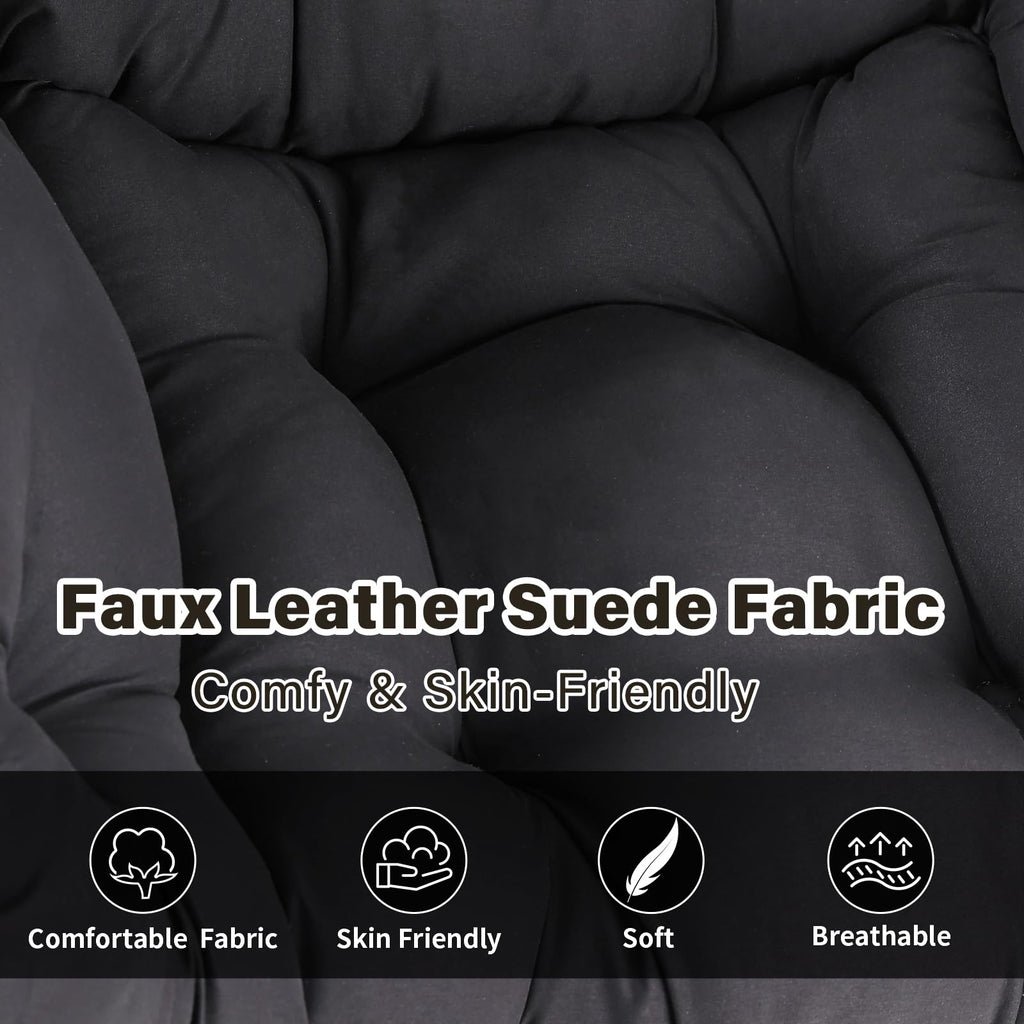 Modern Lazy Chair with Ottoman Lounge Accent Reading Chair for Living Room