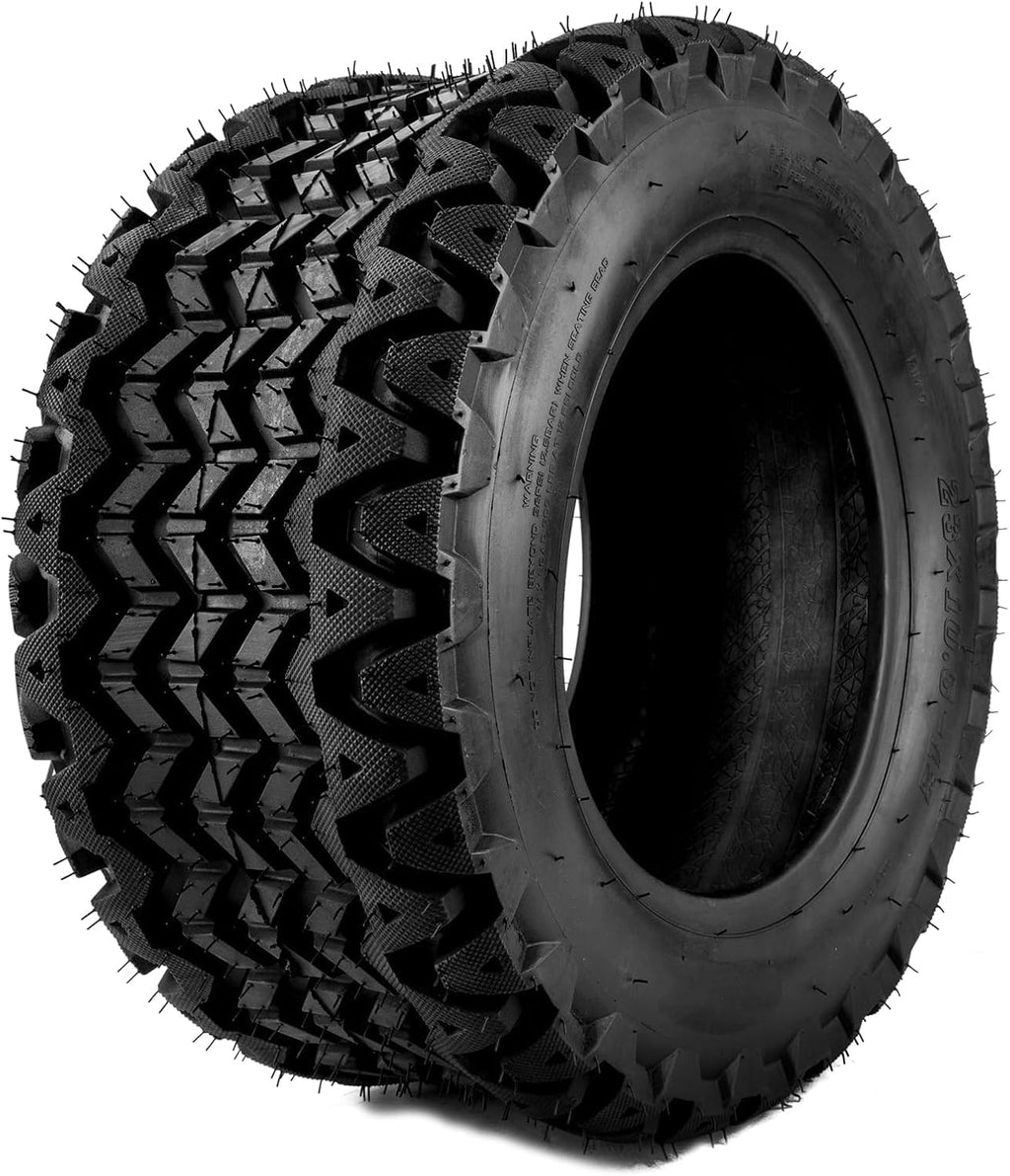 KAX Lawn Mower Golf Cart Turf Tires 23x10.5-12, ATV UTV Tire, 6PR, Set 1