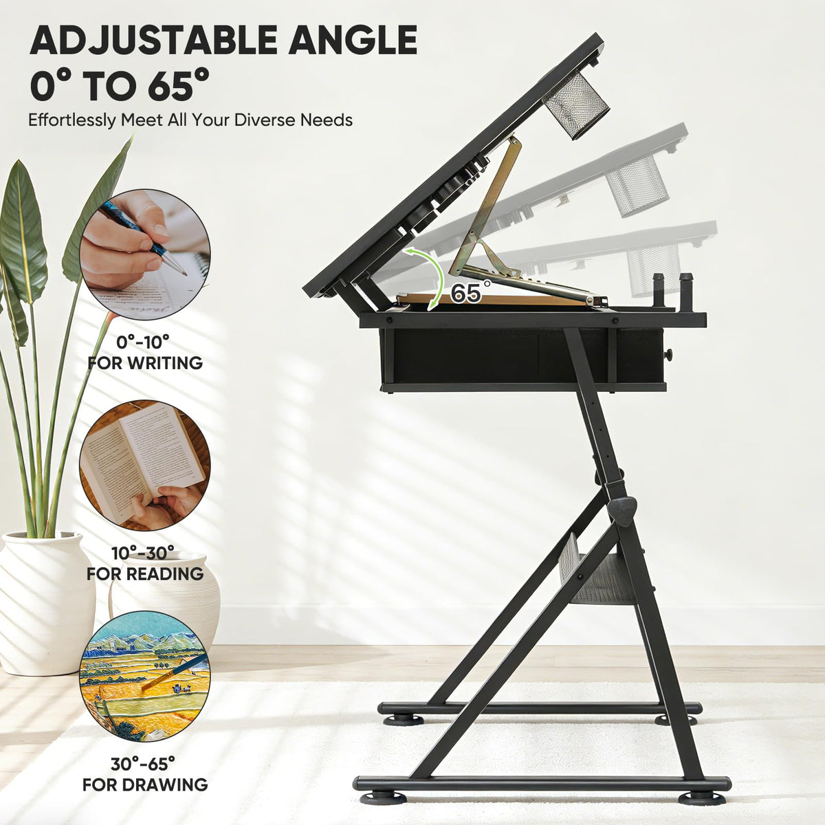 Magshion Drafting Table Adjustable Drawing Table