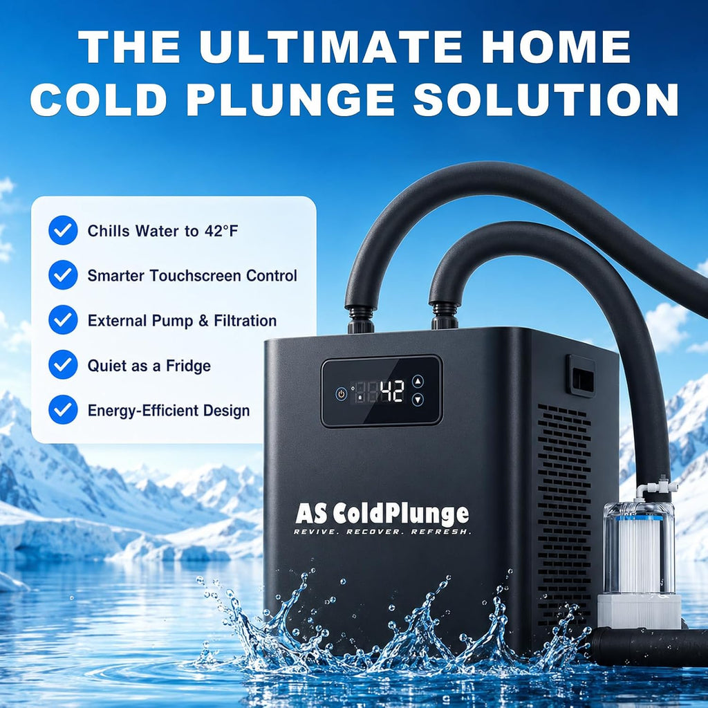 AS ColdPlunge 1/3 HP Cold Plunge Chiller for Ice Bath & Home Cold Therapy