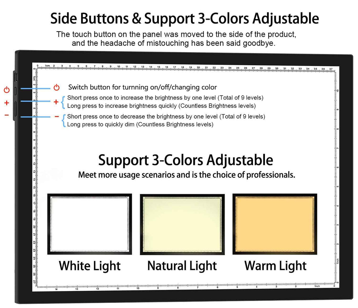 WELZK A1 Light Pad for Diamond Painting, 7000 Lux Light Board for Tracing