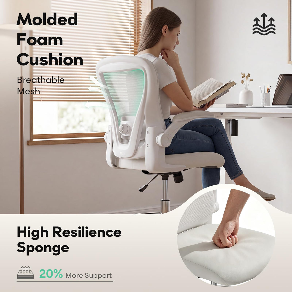 Ergonomic Drafting Chair, Tall Office Chair for Standing Desk