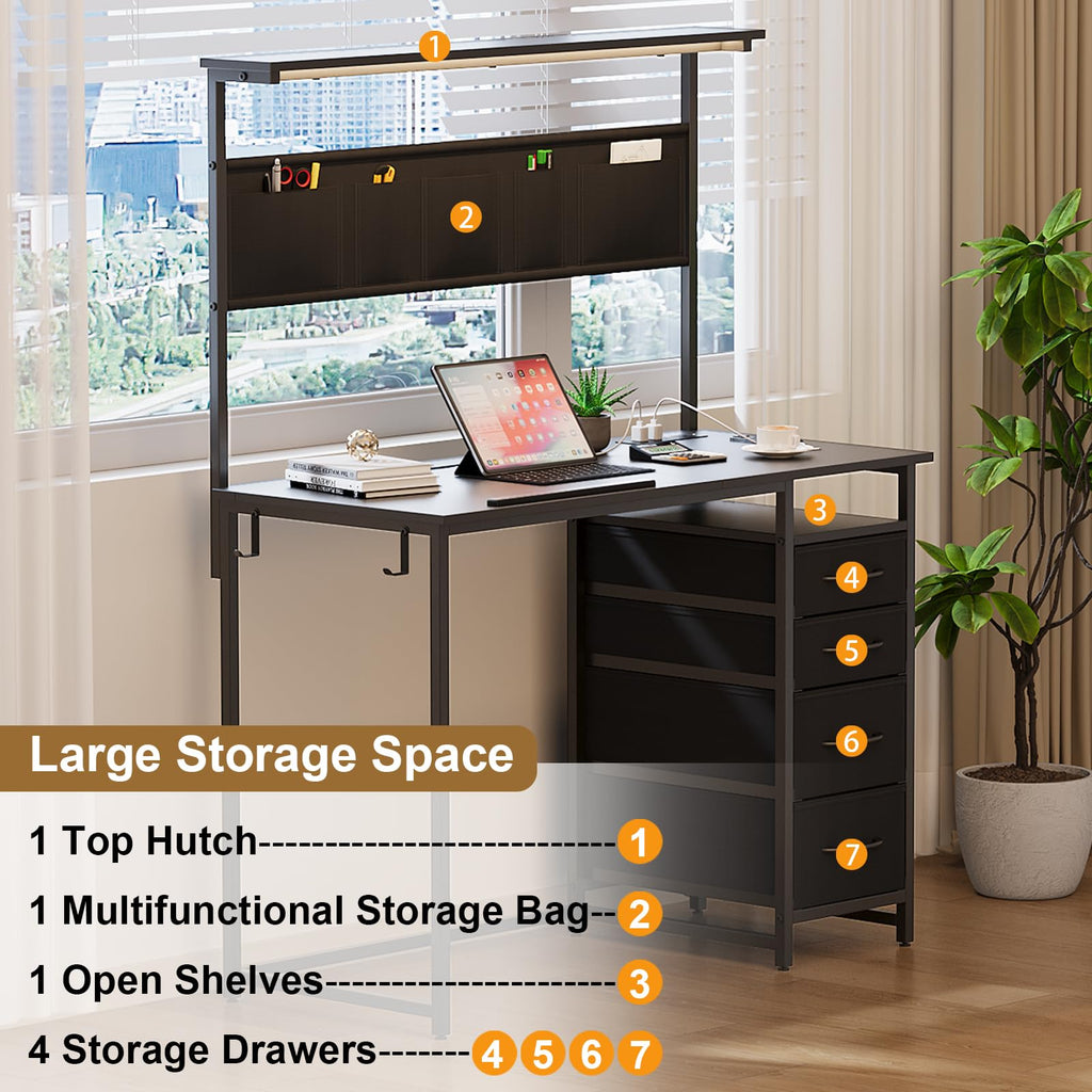 Drafting Table with Storage Drawers & Shelf Adjustable Tilting Art Craft Desk Drawing Painting Sketching Multifunctional Workstation for Home Office