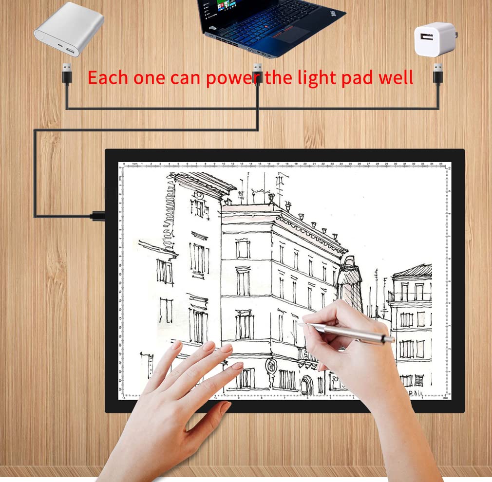 WELZK A1 Light Pad for Diamond Painting, 7000 Lux Light Board for Tracing