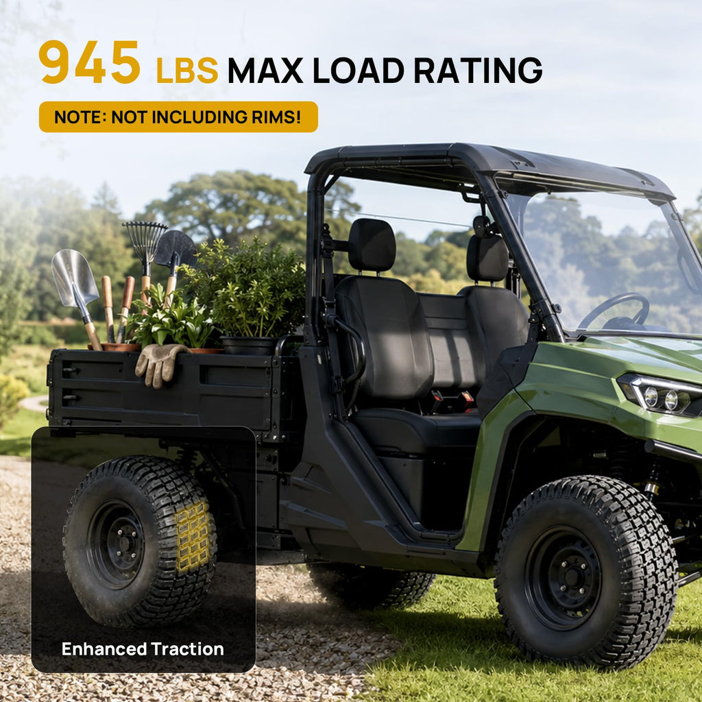 TUFFIOM 20x10.00-8 4PR Lawn Mower Tires Turf Tire Set of 2 for Garden Tractor Riding Lawnmower, Tubeless