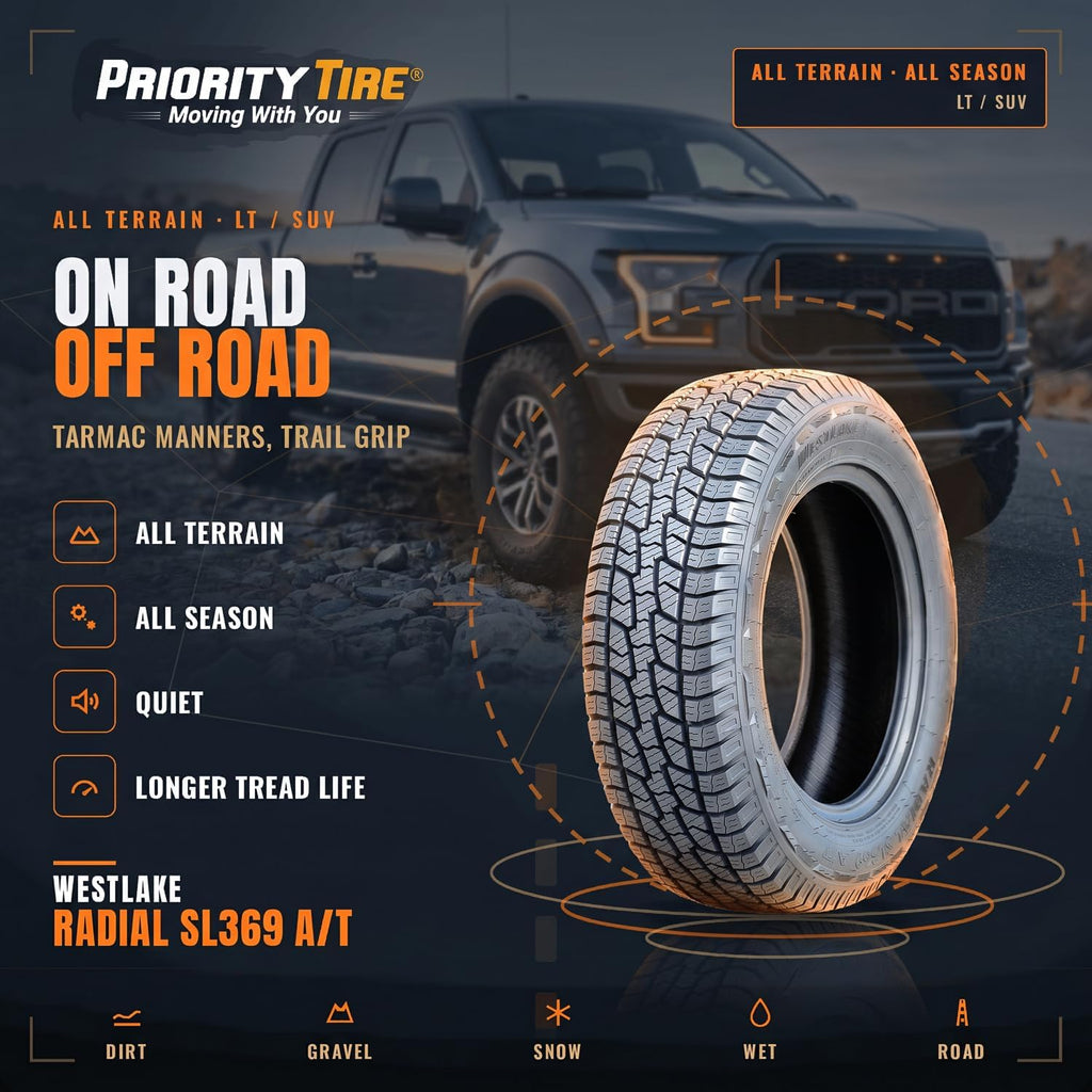LT275/70R18 125/122S E/10 BW WESTLAKE SL369 ALL TERRAIN, Black