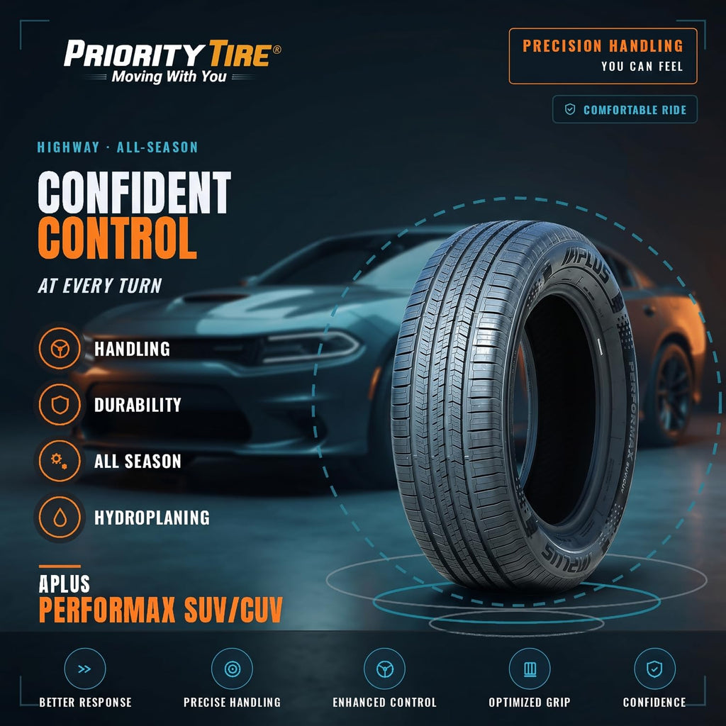 Aplus Performax SUV/CUV Truck/SUV All-Season Highway Radial Tire-255/70R16 255/70/16 255/70-16 111H Load Range SL 4-Ply BSW Black Side Wall UTQG 620AA