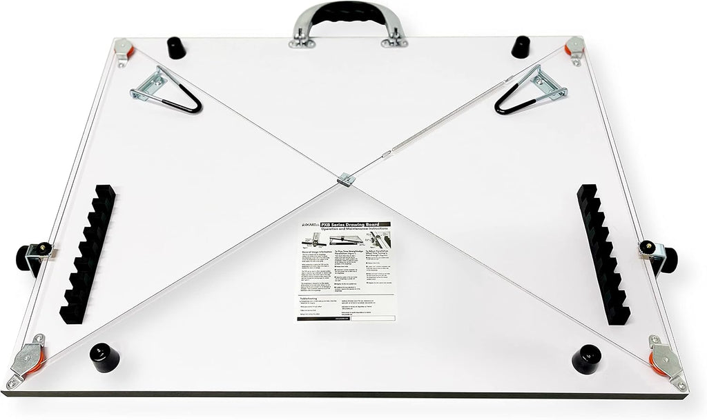 Proartek PK00015 Model PXB24 Portable Drafting Drawing Board 18" x 24"; PXB Series; Adjustable Aluminum Parallel Straightedge; Carry Handle; Architecture Tool for Students and Professionals