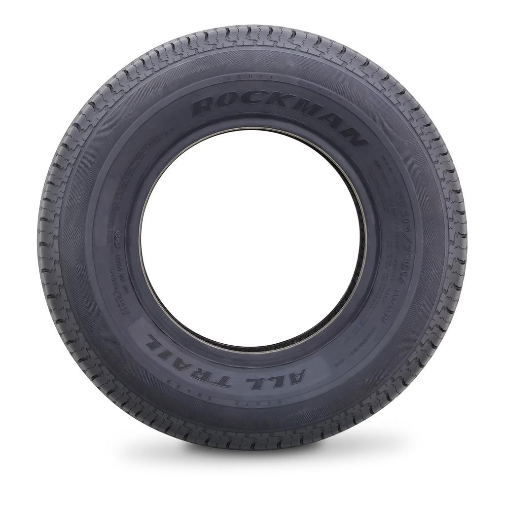 ROCKMAN Trailer Tire ST205/75R15 8-Ply Load Range D 107M Radial 11166, Set4