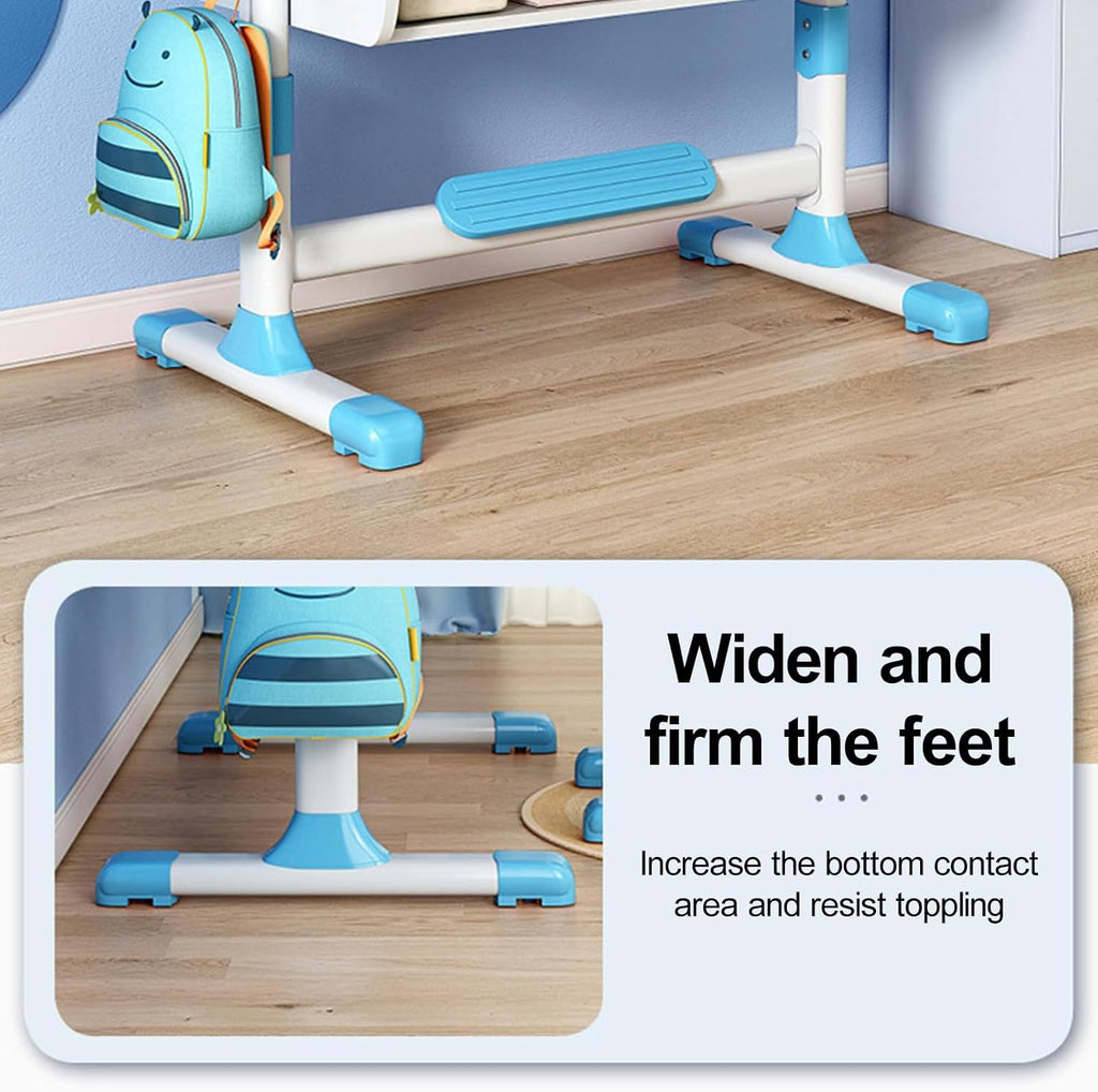 Kids Study Desk and Chair Set for 3-18 Years, Adjustable Height
