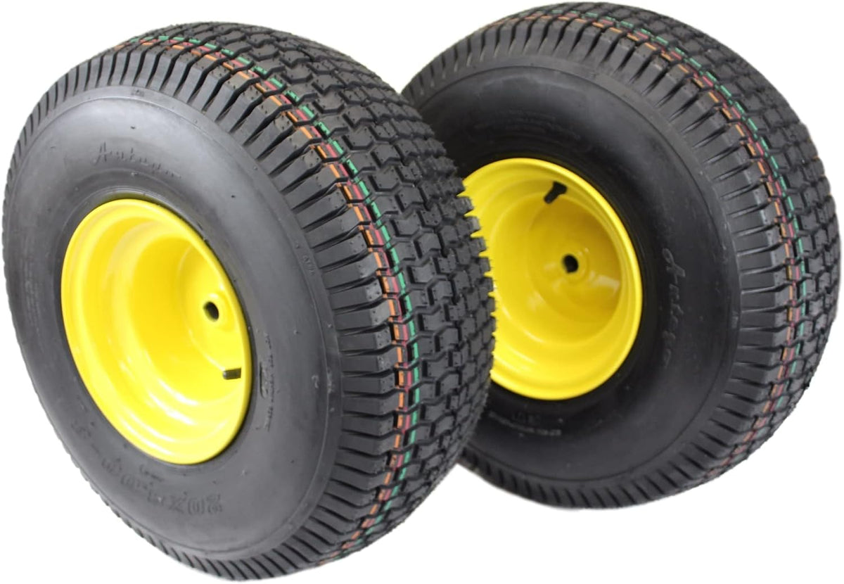 Antego 20x8.00-8 Tire & Wheel Assembly, Replaces John Deere GY20637, Qty: 1 Single Tire and Wheel Assembly