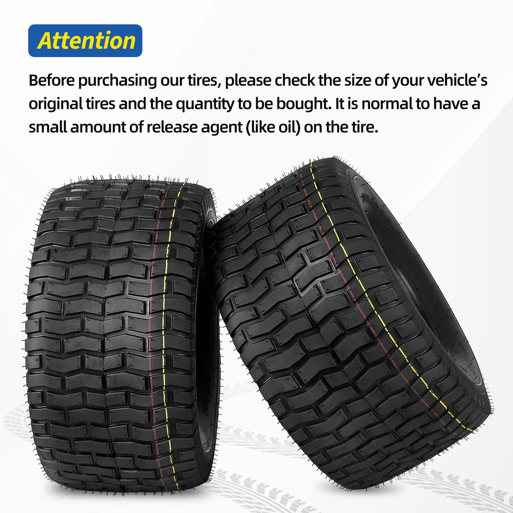 GICOOL 18x9.50-8 Tubeless Lawn Mower Tire for Riding Mower Tractor, 4 Ply