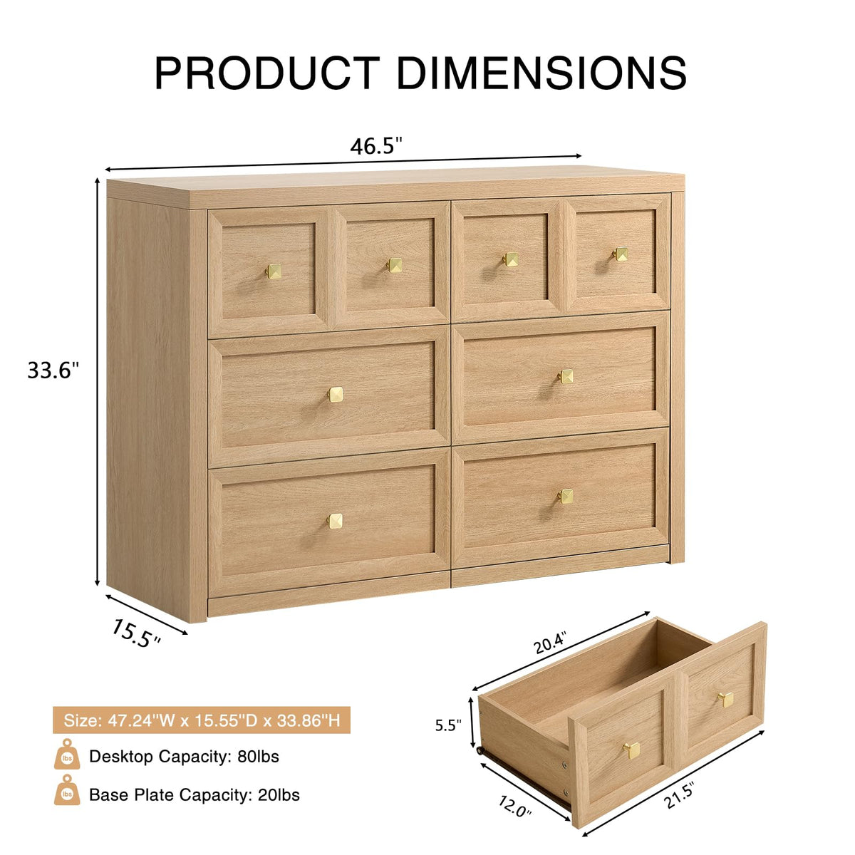 3 Drawers Nightstand Set of 2 W/Charging Station, 30.7" W King Size Bedside Table with 3 Drawers, Accent End Table W/Large Storage, Modern Wood Side Table for Bedroom,Office (2 Pieces, Gray Black)