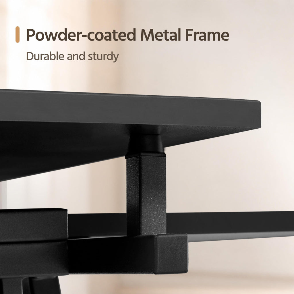 Yaheetech Adjustable Drafting Table Art Desk,Storage Drawers & Stool,White