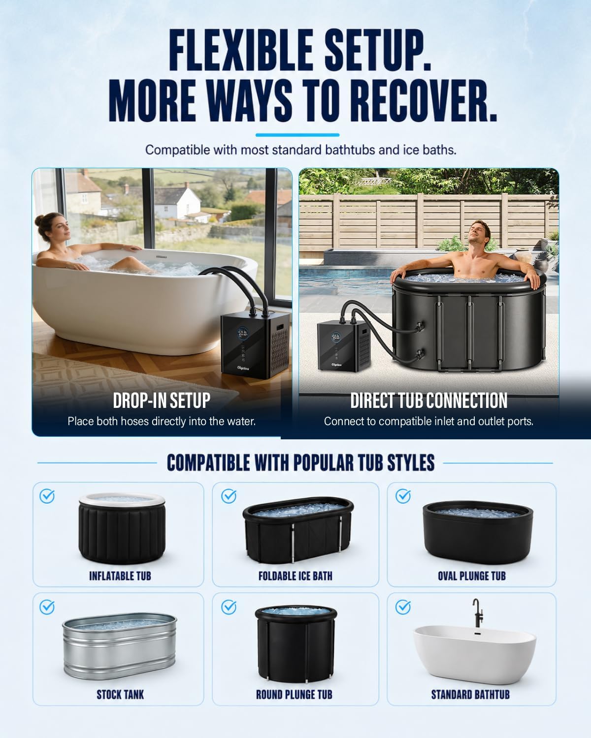Ice Bath Chiller, 1/3 HP 330W Cold Plunge Chiller for Cold Therapy