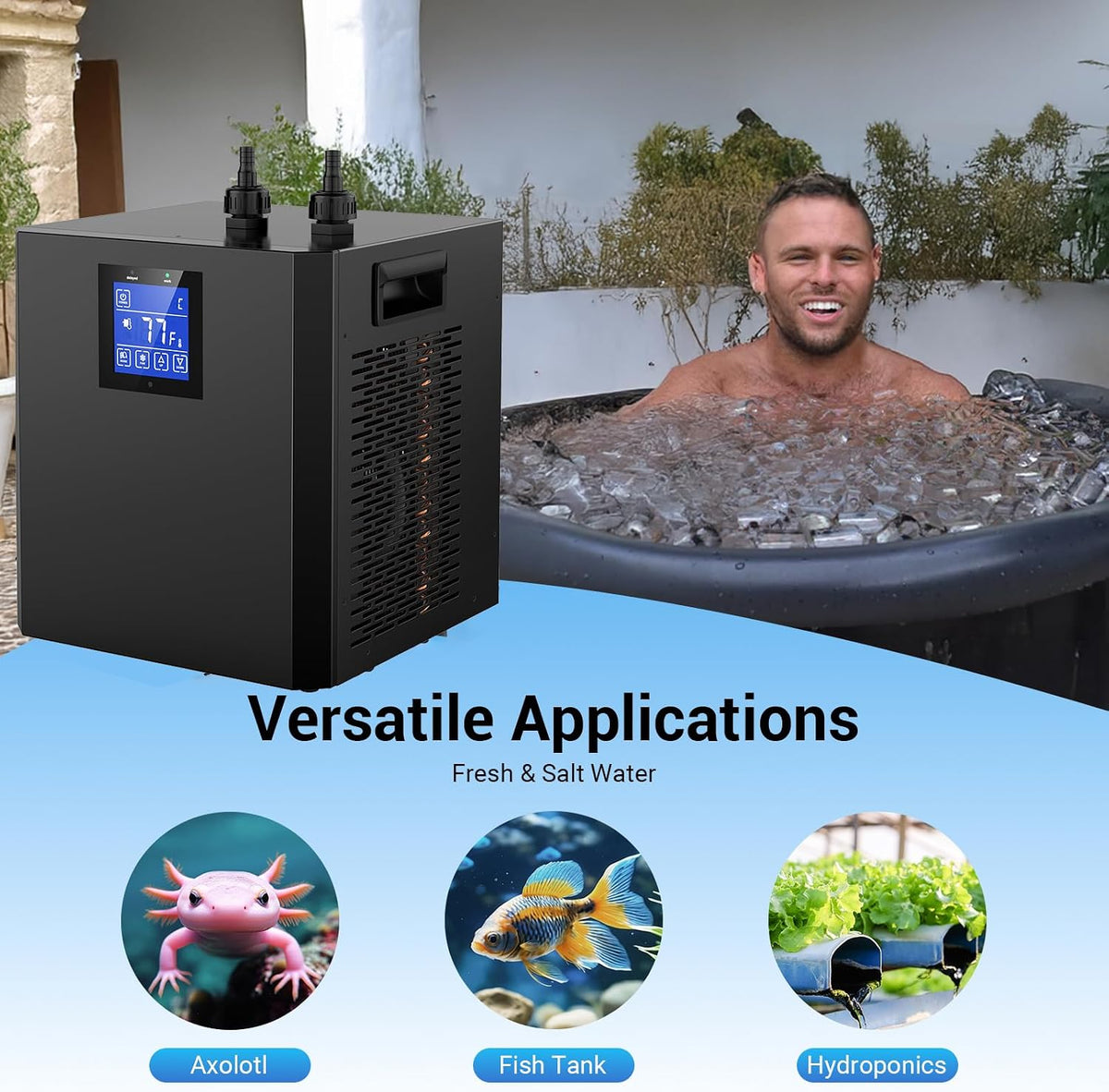 Water Chiller for Aquarium, Hydroponics
