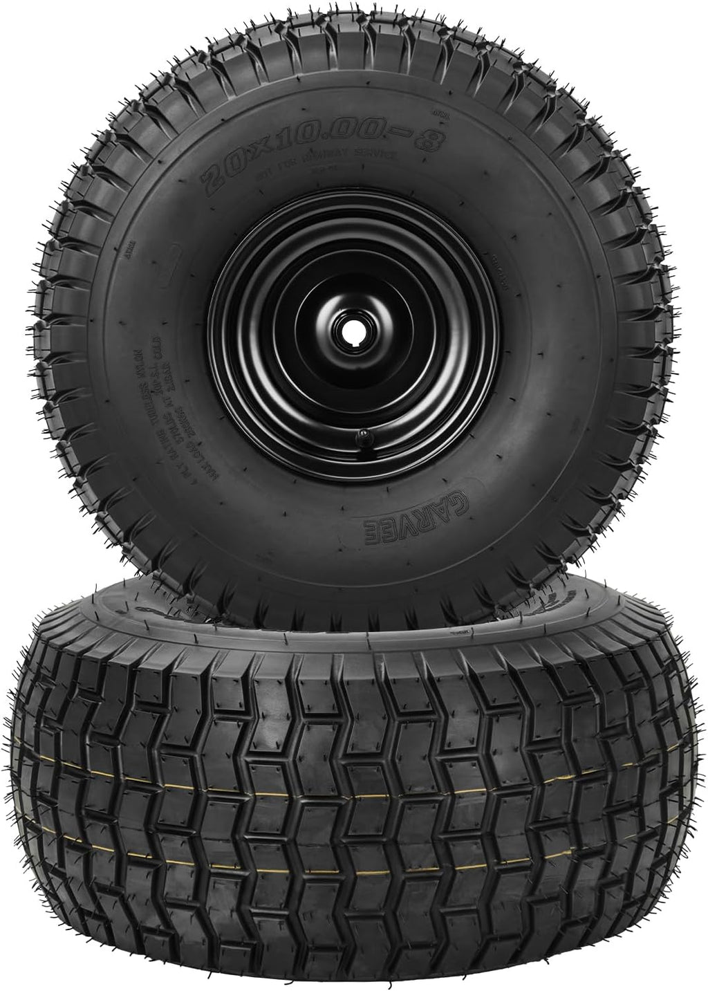 PioneerWorks 2Packs 20x10-8 Lawn Mower Tires and rim