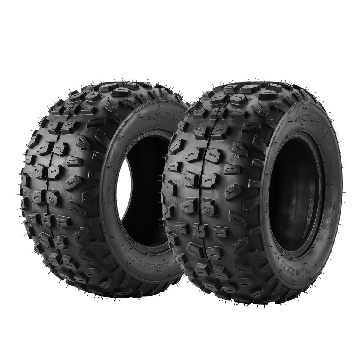 KAX Lawn Mower Golf Cart Turf Tires 23x10.5-12, ATV UTV Tire, 6PR, Set 1