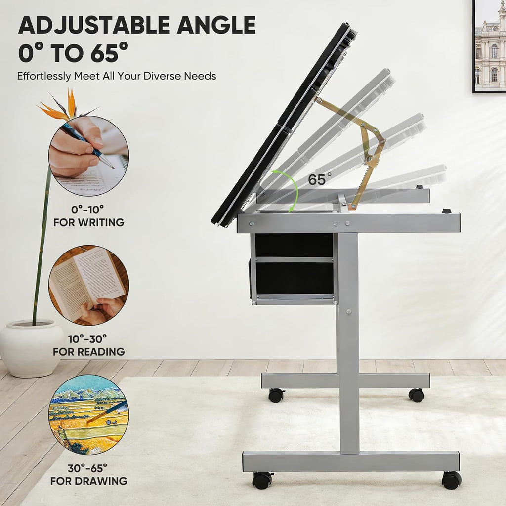 Magshion Drafting Table Adjustable Drawing Table