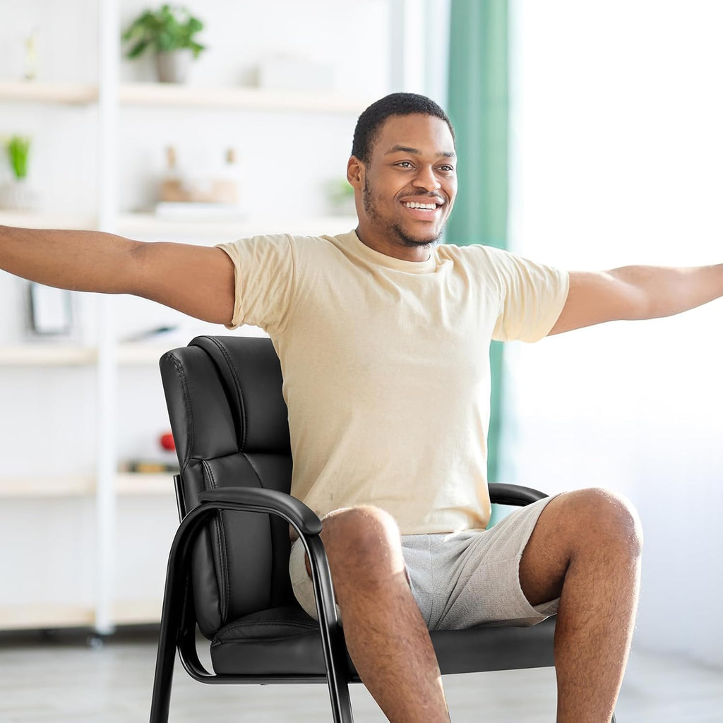 Sweetcrispy Waiting Room Chairs Set of 2, Office Guest Chair for Reception